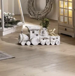 Weihnachtliche Dekofiguren|Baumschmuck|Frank Handels GmbH & Co. KG Dekozug "Shabby-White"
