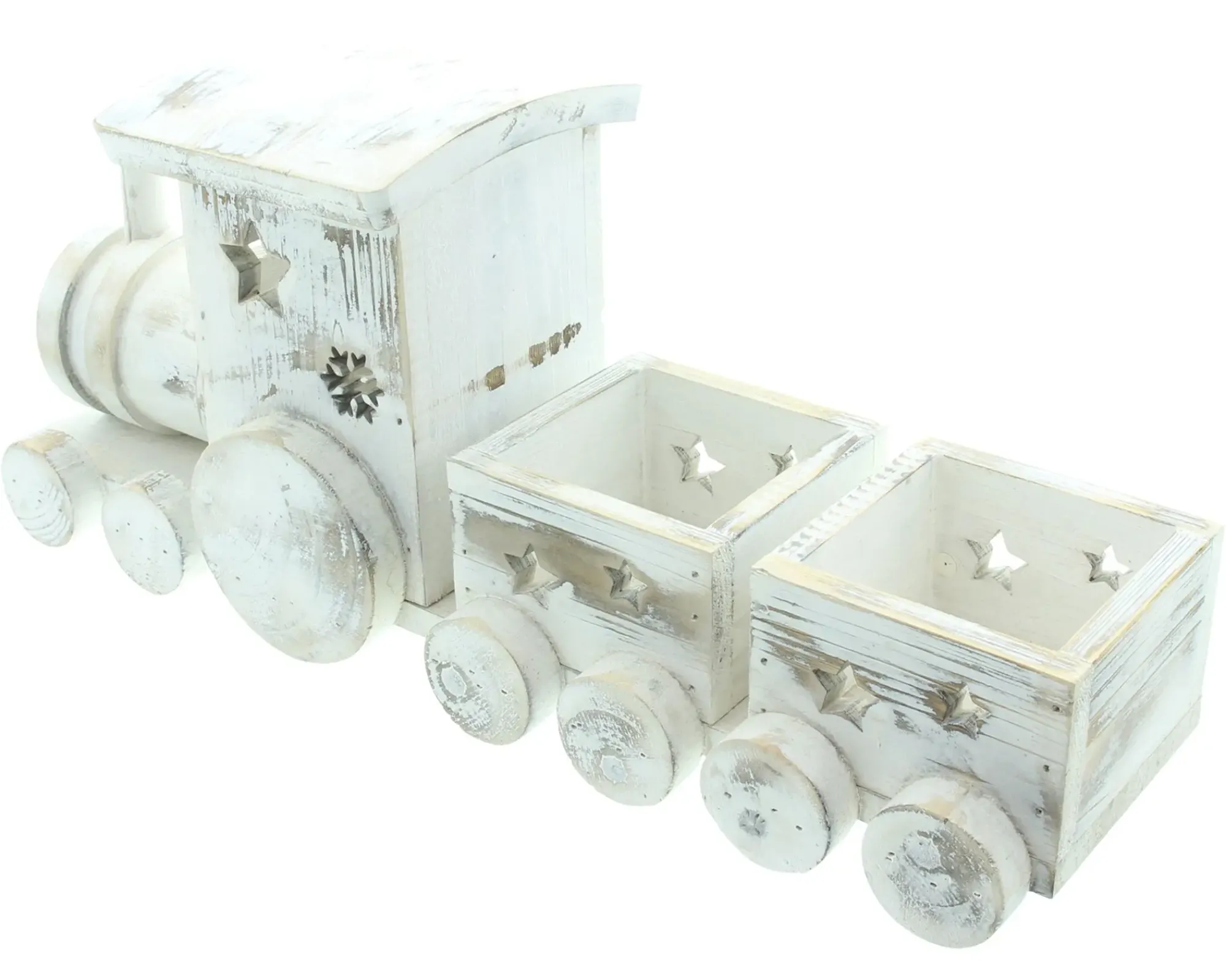 Weihnachtliche Dekofiguren|Baumschmuck|Frank Handels GmbH & Co. KG Dekozug "Shabby-White"