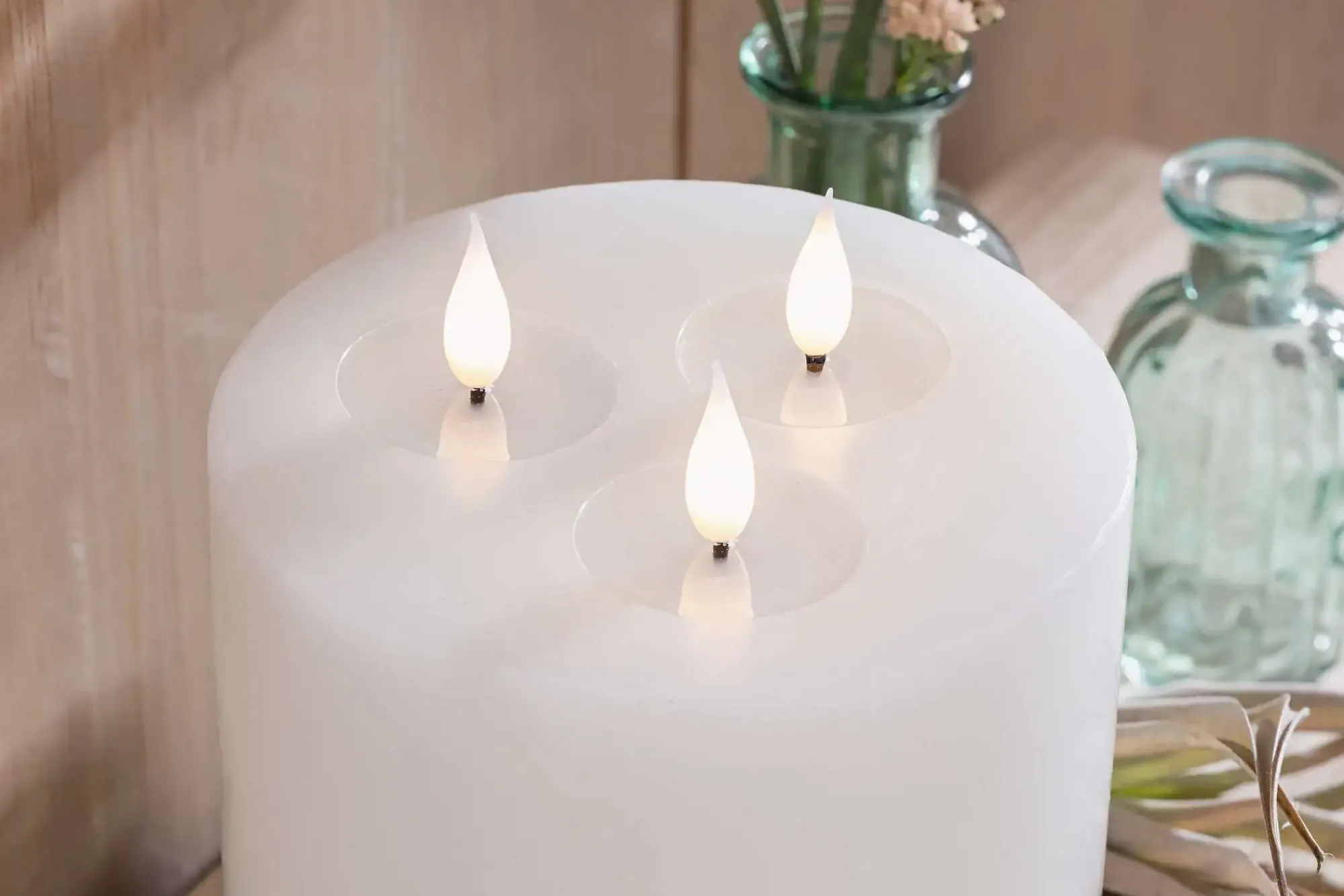 Kerzen & Led-Kerzen|Kerzen & Led-Kerzen|Frank Handels GmbH & Co. KG 3-Docht-Kerze "Classic"