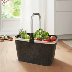 Bügelkörbe|Einkaufskörbe|Frank Handels GmbH & Co. KG Einkaufskorb "Anthrazit"