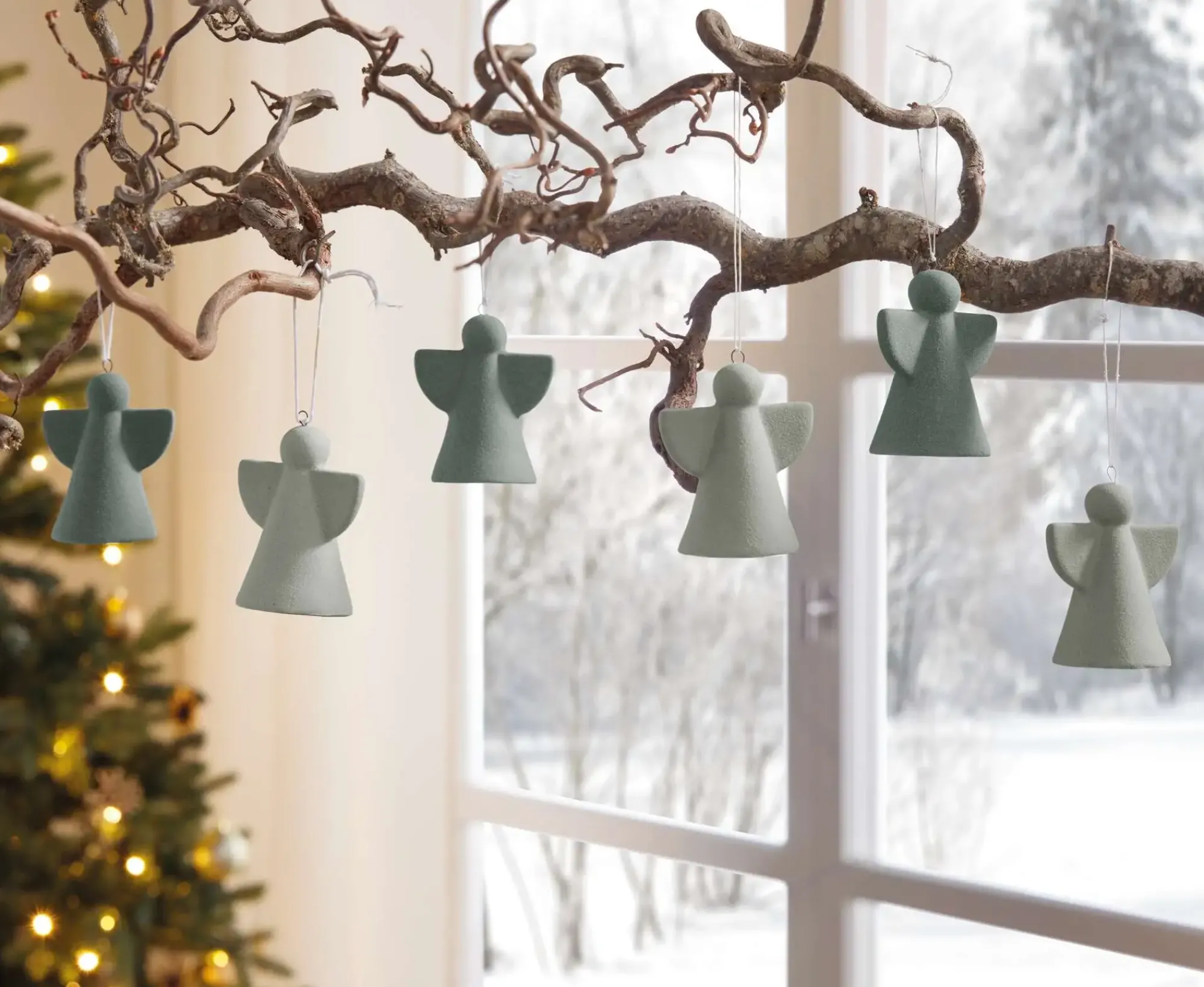 Dekohänger|Baumschmuck|Frank Handels GmbH & Co. KG Engelhänger "Green", 6er Set
