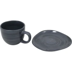 Geschirr|Küche|Frank Handels GmbH & Co. KG Espressotasse mit Unterteller "Circle", 2tlg.