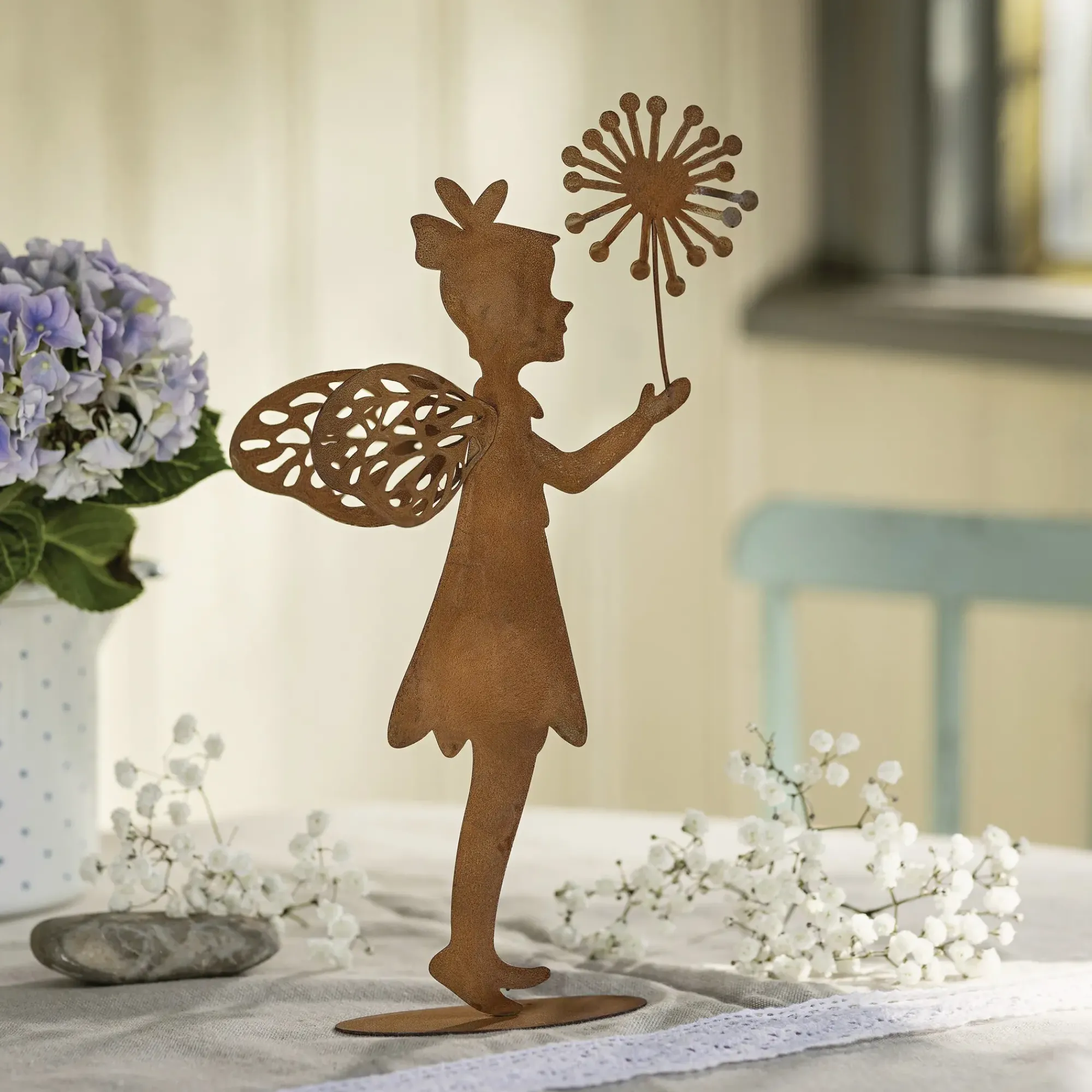 Gartenfiguren|Frank Handels GmbH & Co. KG Fee "Pusteblume"