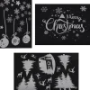Weihnachtliche Wanddeko|Sterne|Frank Handels GmbH & Co. KG Fenstersticker "Merry Christmas", 33er Set