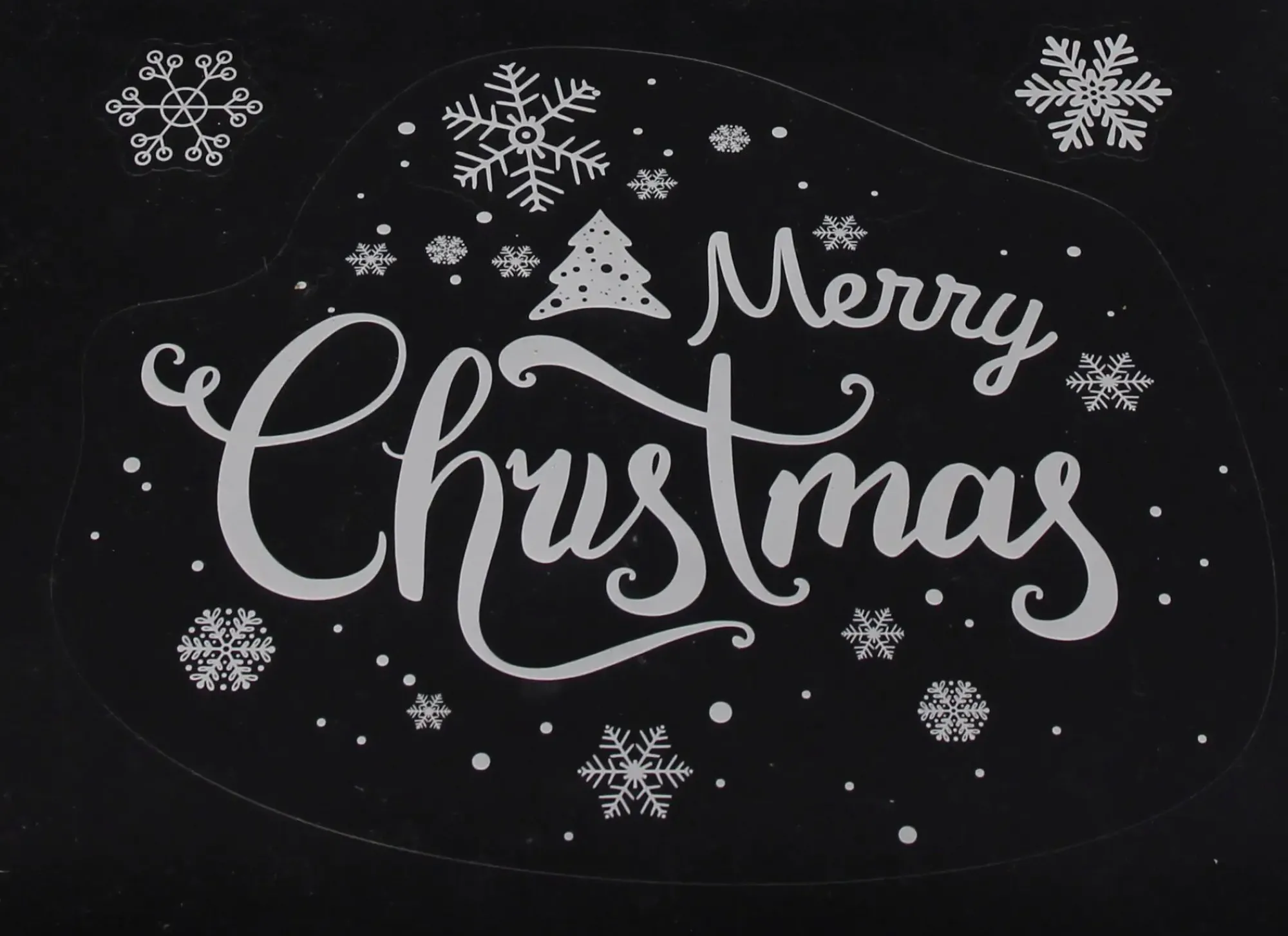 Weihnachtliche Wanddeko|Sterne|Frank Handels GmbH & Co. KG Fenstersticker "Merry Christmas", 33er Set