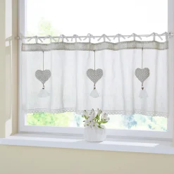 Fenstervorhänge|Frank Handels GmbH & Co. KG Fenstervorhang "Herzhänger"