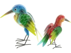 Gartenfiguren|Dekofiguren|Frank Handels GmbH & Co. KG Figur "Bunter Vogel", 2er Set