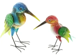 Gartenfiguren|Dekofiguren|Frank Handels GmbH & Co. KG Figur "Bunter Vogel", 2er Set
