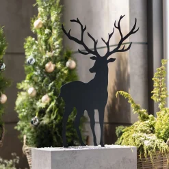 Weihnachtliche Gartendeko|Figuren Für Den Garten|Frank Handels GmbH & Co. KG Figur "Hirsch"