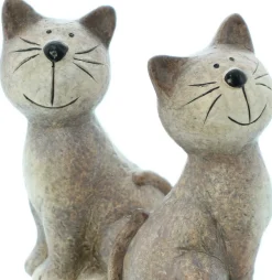 Gartenfiguren|Dekofiguren|Frank Handels GmbH & Co. KG Figur "Katze", 2er Set