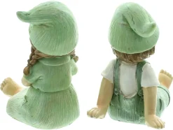 Dekofiguren|Frank Handels GmbH & Co. KG Figur "Mädchen & Junge", 2er Set