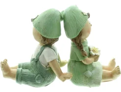 Dekofiguren|Frank Handels GmbH & Co. KG Figur "Mädchen & Junge", 2er Set