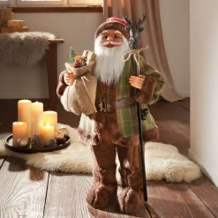 Weihnachtsmänner|Frank Handels GmbH & Co. KG Figur "Santa mit Stab"