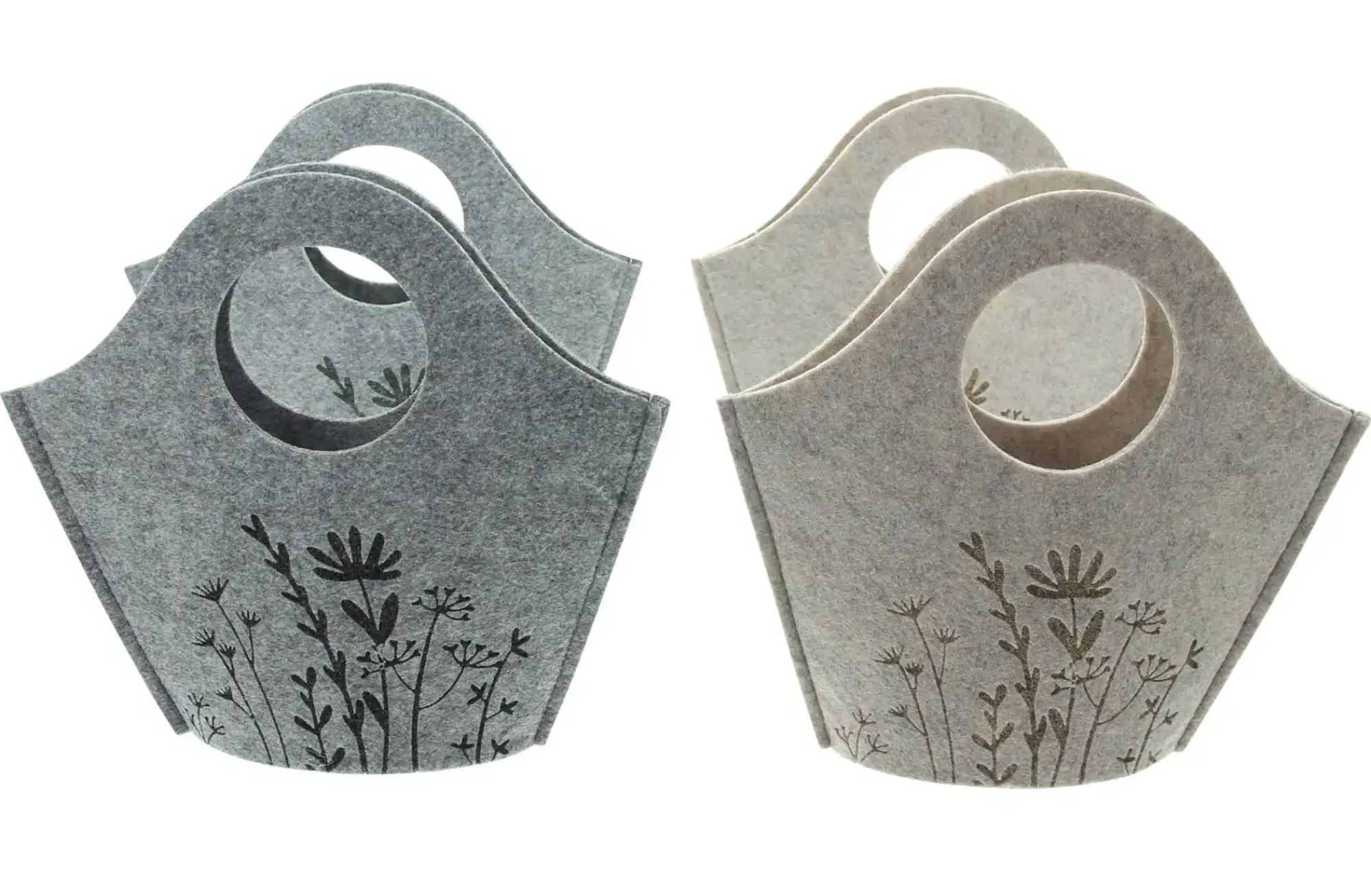 Geschenktaschen|Wohnzimmer|Frank Handels GmbH & Co. KG Filztasche "Blumenwiese", 4er Set