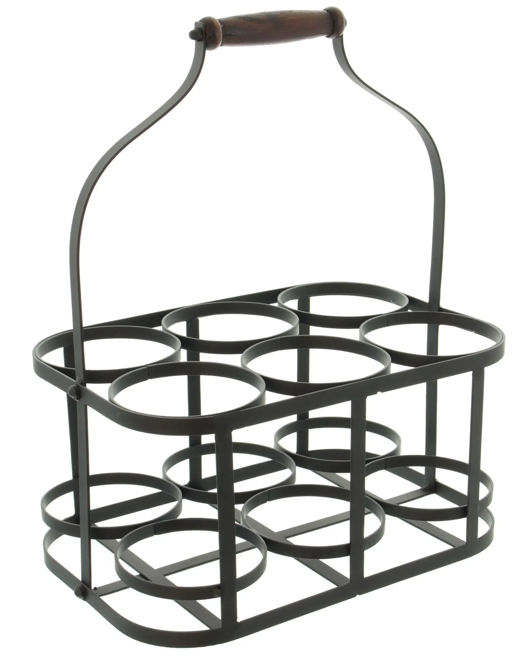 Flaschenkörbe|Metallkörbe|Frank Handels GmbH & Co. KG Flaschenkorb "Metall", für 6 Flaschen