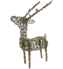 Home&Living - Weihnachten|Weihnachtliche Dekofiguren|Frank Handels GmbH & Co. KG Flechtfigur "Rentier"