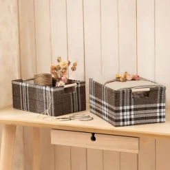 Füllkörbe & Universalkörbe|Frank Handels GmbH & Co. KG Füllkorb "Karo-Style", 2er Set
