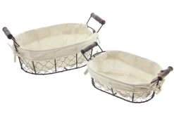 Brotkörbe|Küche|Frank Handels GmbH & Co. KG Füllkorb "Metall", 2er Set