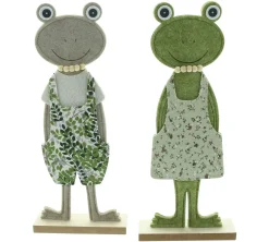 Dekofiguren|Frank Handels GmbH & Co. KG Frosch "Casual", 2er Set