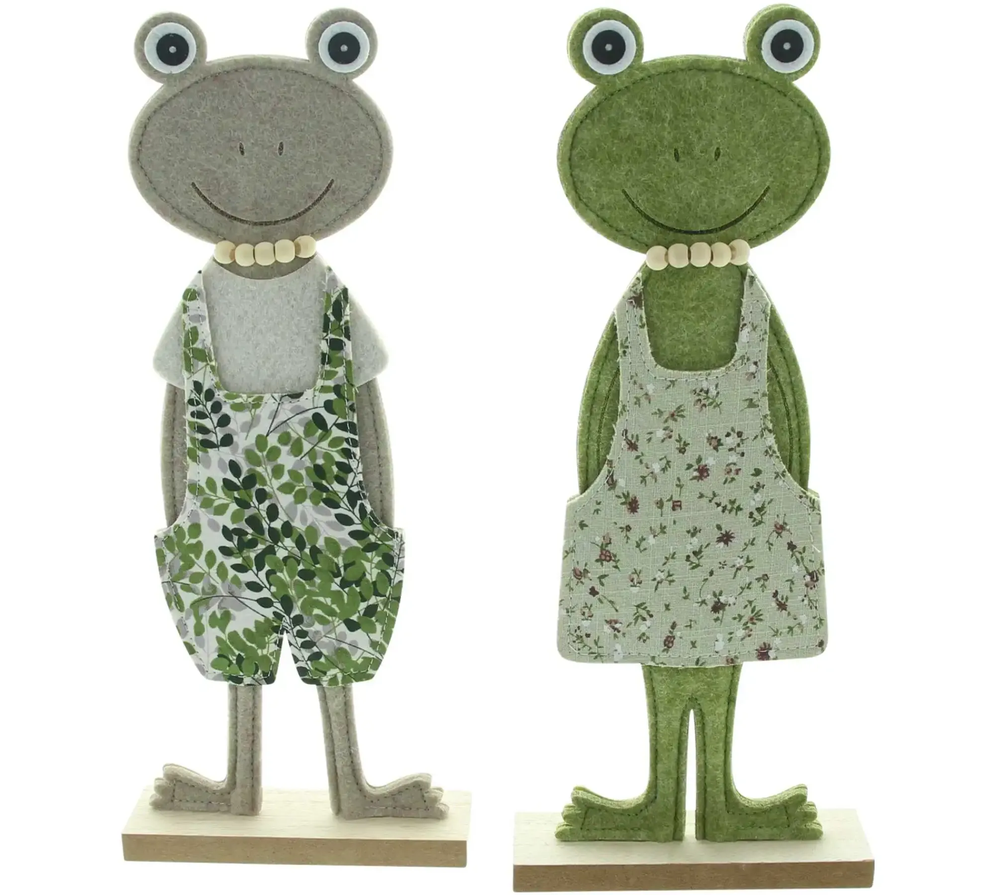 Dekofiguren|Frank Handels GmbH & Co. KG Frosch "Casual", 2er Set