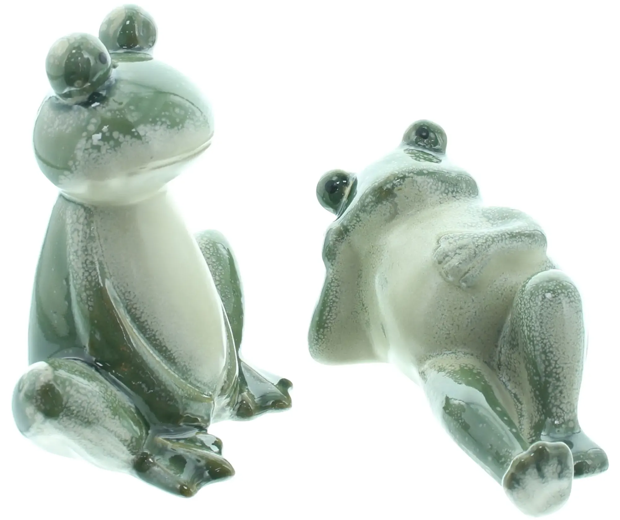 Gartenfiguren|Frank Handels GmbH & Co. KG Froschfreunde "Fred & Frieda", 2er Set