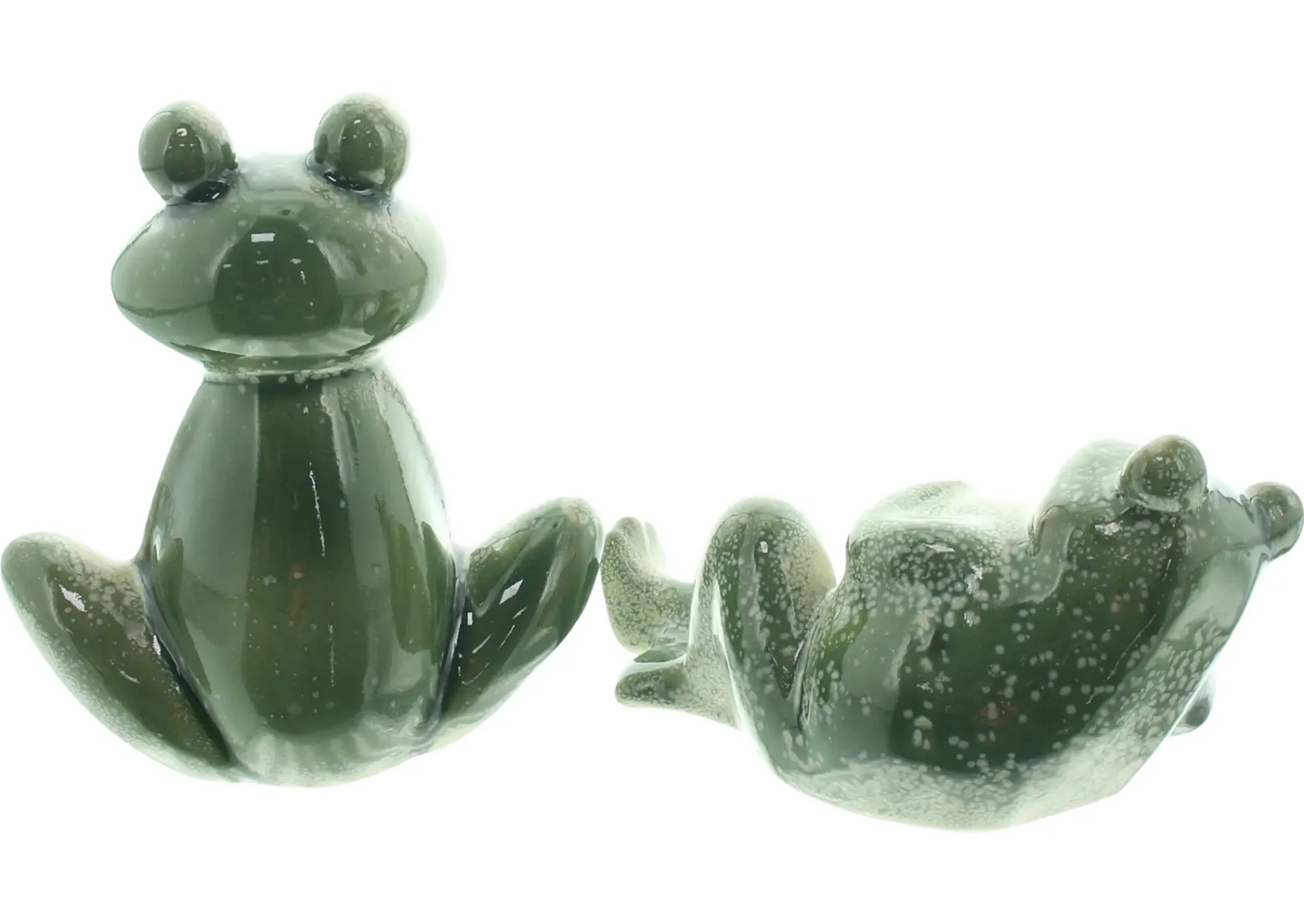 Gartenfiguren|Frank Handels GmbH & Co. KG Froschfreunde "Fred & Frieda", 2er Set
