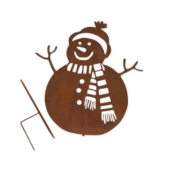 Weihnachtliche Gartendeko|Figuren Für Den Garten|Frank Handels GmbH & Co. KG Gartenstecker "Schneemann"