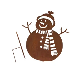 Weihnachtliche Gartendeko|Figuren Für Den Garten|Frank Handels GmbH & Co. KG Gartenstecker "Schneemann"