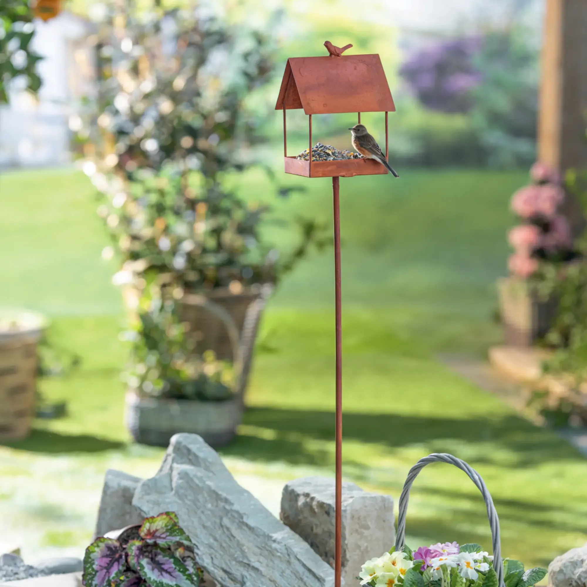 Gartenstecker|Vogelhäuser & Vogeltränken|Frank Handels GmbH & Co. KG Gartenstecker "Vogelhaus"