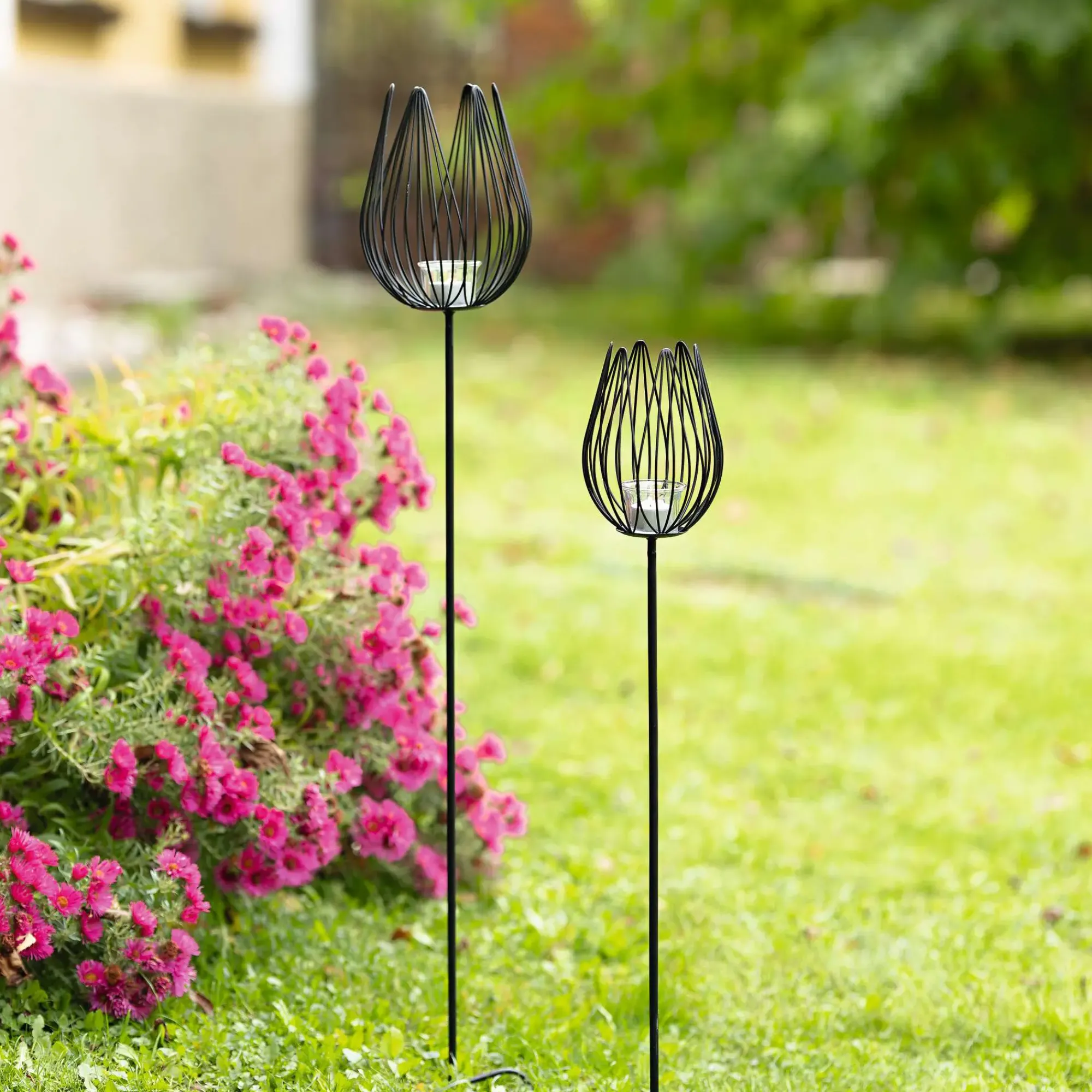 Laternen & Co.|Gartenstecker|Frank Handels GmbH & Co. KG Gartenstecker "Windlicht", 2er Set