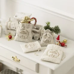Geschenktaschen & -Säckchen|Geschenktaschen & -Säckchen|Frank Handels GmbH & Co. KG Geschenkbeutel "Frohe Weihnachten", 4er Set