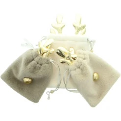Geschenktaschen & -Säckchen|Geschenktaschen & -Säckchen|Frank Handels GmbH & Co. KG Geschenkbeutel "Plüsch", 3er Set