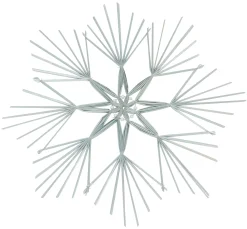 Dekohänger|Baumschmuck|Frank Handels GmbH & Co. KG Großer Strohstern "Eisblau", 2er Set