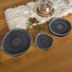 Geschirr|Küche|Frank Handels GmbH & Co. KG Großer Teller "Circle", 2er Set