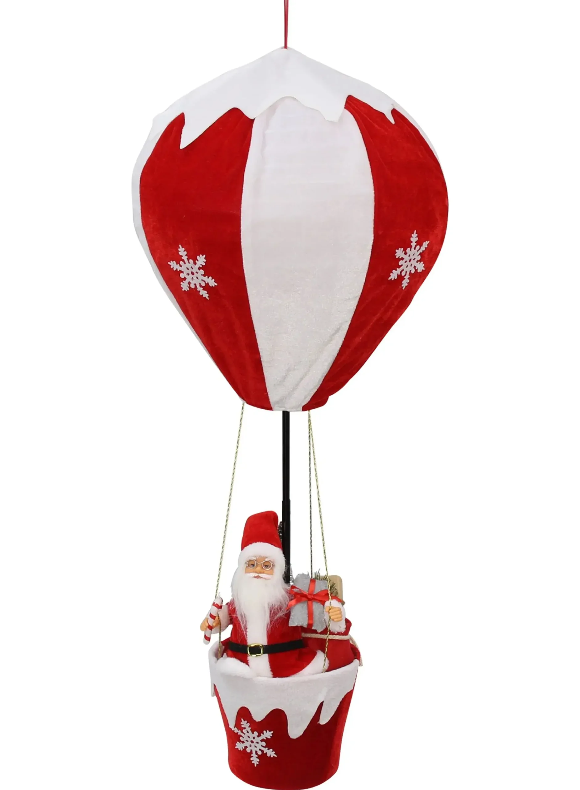 Weihnachtliche Dekofiguren|Weihnachtsmänner|Frank Handels GmbH & Co. KG Heißluftballon "Santa"