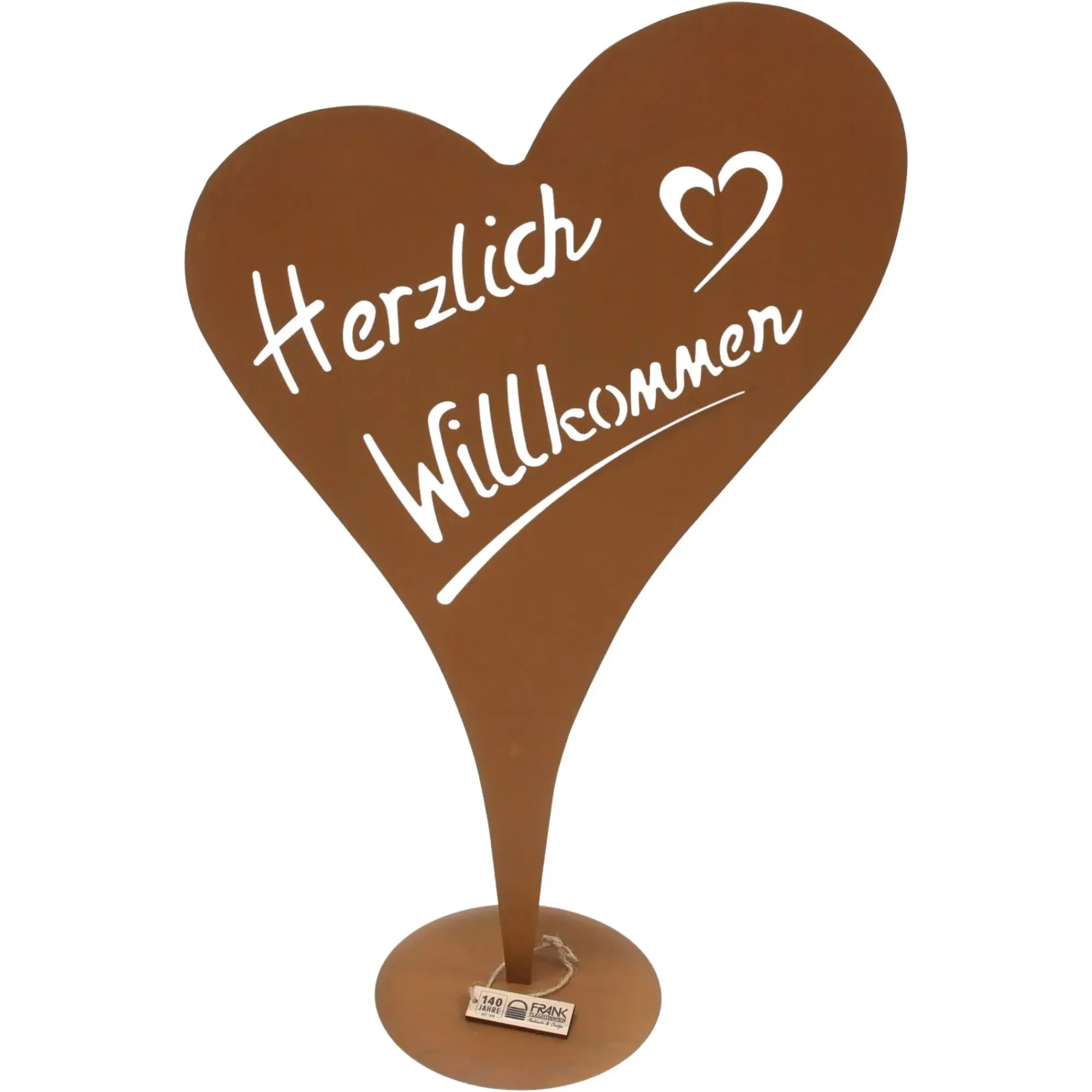 Gartendeko|Frank Handels GmbH & Co. KG Herz "Herzlich Willkommen"