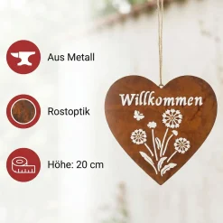 Herbstgarten|Dekohänger|Frank Handels GmbH & Co. KG Herzhänger 