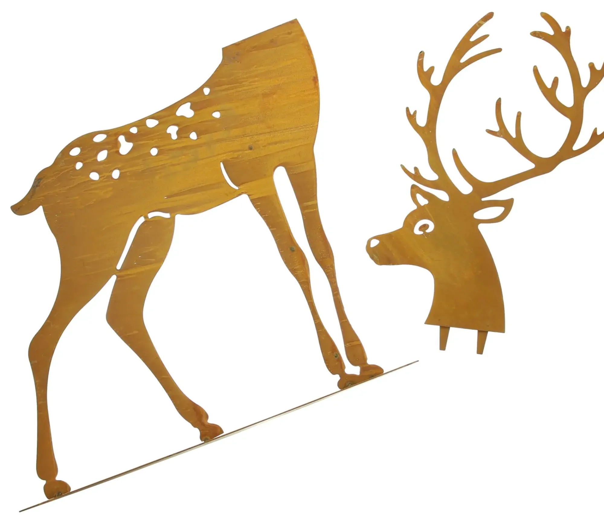 Figuren Für Den Garten|Chalet & Hütte|Frank Handels GmbH & Co. KG Hirsch "Rost", groß