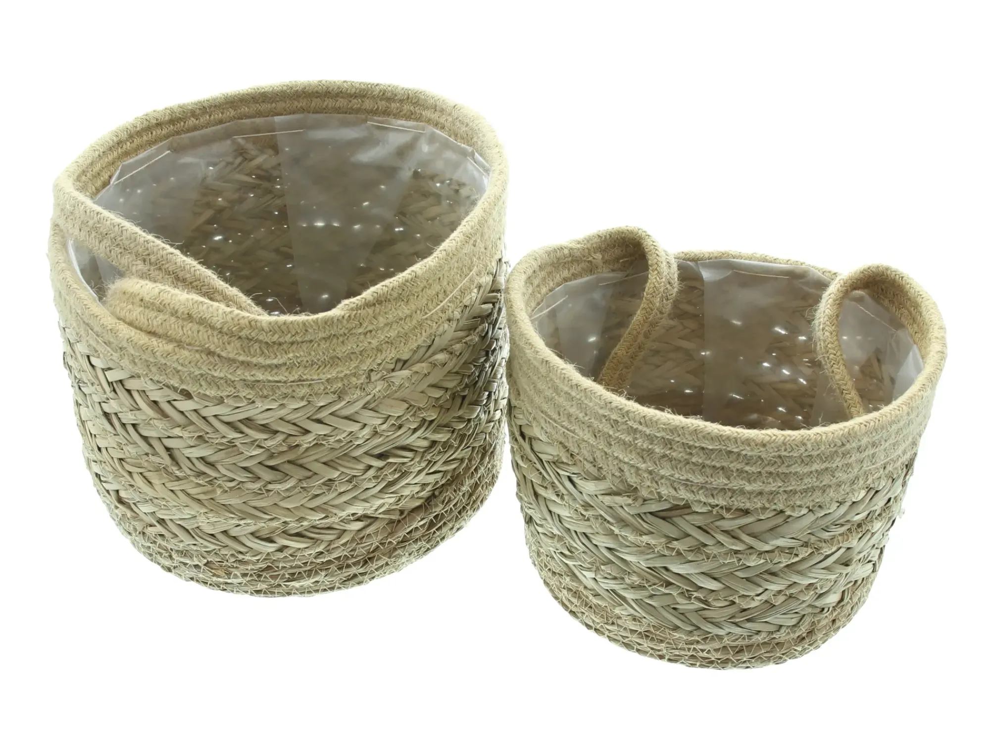 Pflanzkörbe|Übertöpfe|Frank Handels GmbH & Co. KG Hängekorb "Seegras", 2er Set