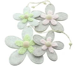 Dekohänger|Frank Handels GmbH & Co. KG Hänger "Blumenquartett", 4er Set