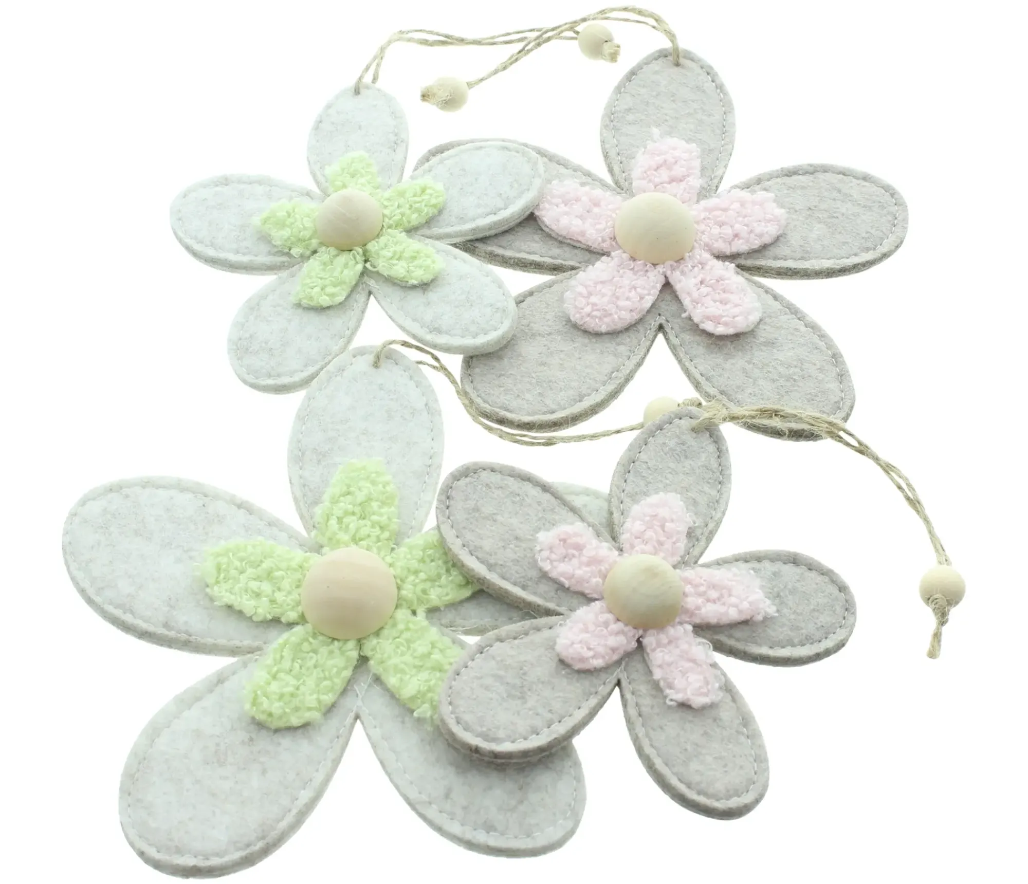 Dekohänger|Frank Handels GmbH & Co. KG Hänger "Blumenquartett", 4er Set