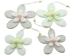 Dekohänger|Frank Handels GmbH & Co. KG Hänger "Blumenquartett", 4er Set