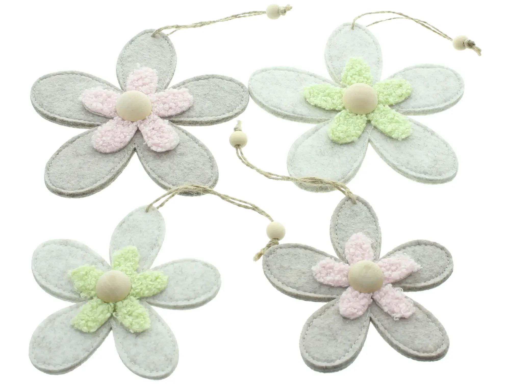 Dekohänger|Frank Handels GmbH & Co. KG Hänger "Blumenquartett", 4er Set
