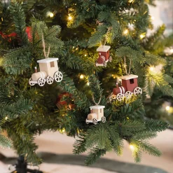 Baumschmuck|Frank Handels GmbH & Co. KG Hänger "Dampflok", 4er Set