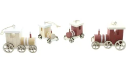 Baumschmuck|Frank Handels GmbH & Co. KG Hänger "Dampflok", 4er Set