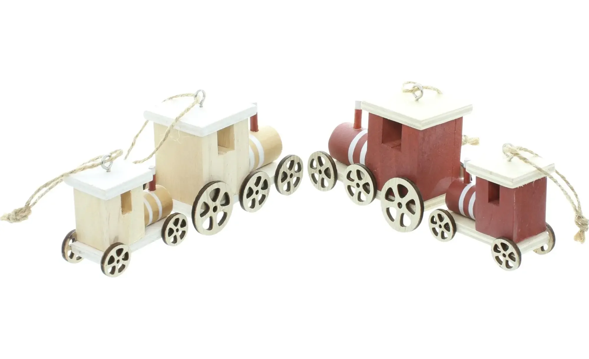 Baumschmuck|Frank Handels GmbH & Co. KG Hänger "Dampflok", 4er Set