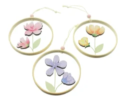 Dekohänger|Frank Handels GmbH & Co. KG Hänger "Frühlingsblumen", 3er Set