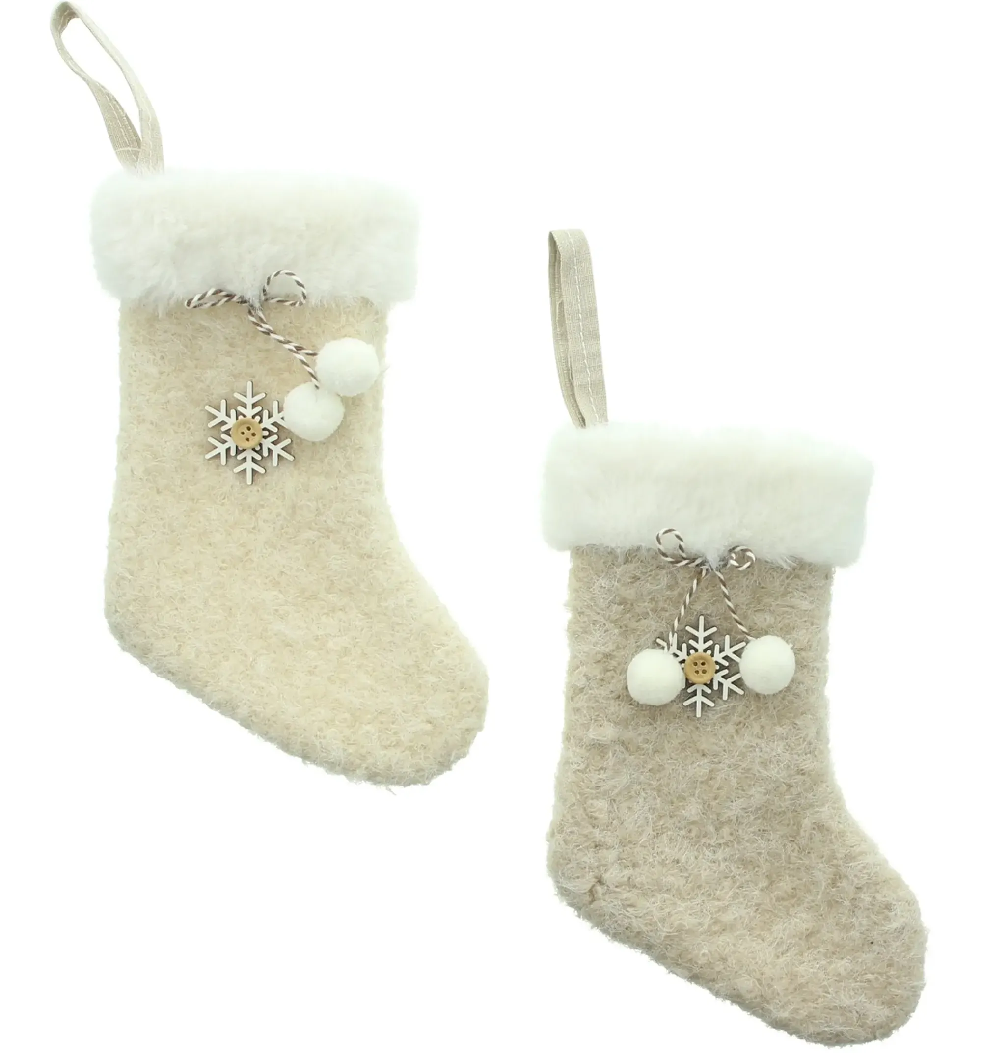Dekohänger|Baumschmuck|Frank Handels GmbH & Co. KG Hänger "Kuschelsocke", 2er Set