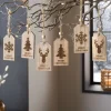 Dekohänger|Baumschmuck|Frank Handels GmbH & Co. KG Hänger "Merry Christmas", 6er Set