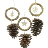 Dekohänger|Baumschmuck|Frank Handels GmbH & Co. KG Hänger "Pinienzapfen", 3er Set
